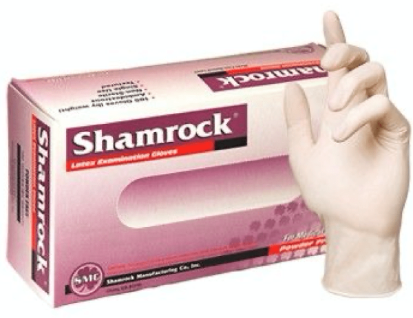 GLOVES - Powder Free - Textured - Shamrock Brand - 1.5 AQL