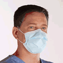 MASK FACE FLUID RESISTANT W/ EAR LOOPS PREMIUM LEVEL 3 MADE IN USA - As Low As $2.95