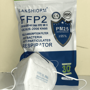 KN95 Respirator Mask - 5 Bags of 10 - CE - Ships from USA - 3D - 50 Masks - Lanshiorm