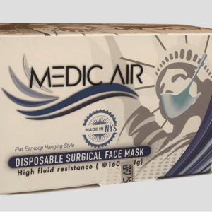 Medic Air Disposable TIE BACK Face Mask - ASTM Level 3 - Made iN USA Earloop - 50 Per Box
