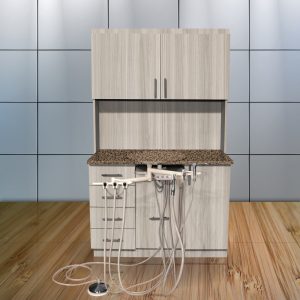 12 O' Clock - Retractable Counter Top - Round - Grey Elm