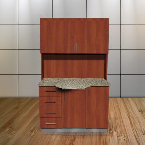 12 O' Clock - Round Retractable Counter Top - Biltmore Cherry