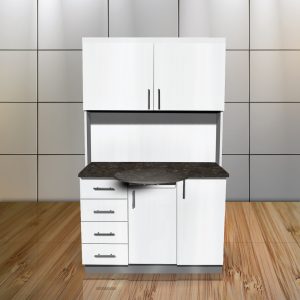 12 O' Clock - Round Retractable Counter Top - Designer White