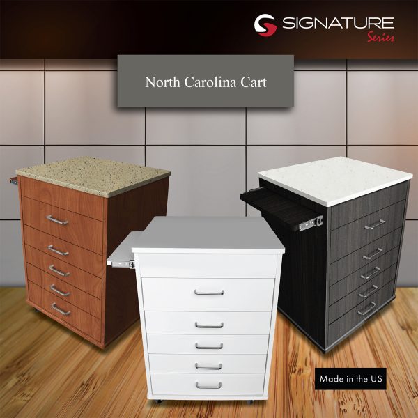 North Carolina Dental Mobile Rolling Cart