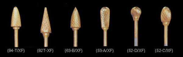 Burs Titanium Nitride Coating - Fine Cut