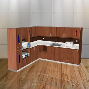 Extended Sterilization Unit - L Shaped - Wild Cherry