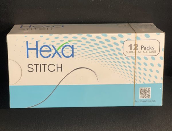Hexa Stitch Sutures Surgical Silk Black Braided - Box of 12 Packs - As Low As $13.95