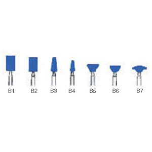 Mounted stone for chrome cobalt - Blue mounted stone