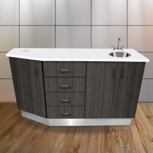 Side Cabinet - W/ Under-mounted Sink Dental Cabinet - Complete