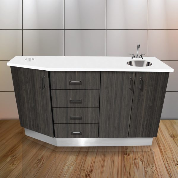 Side Cabinet - W/ Under-mounted Sink Dental Cabinet - Complete