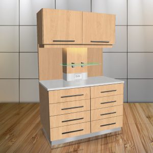 Signature 12 O Clock with backsplash - Kensington Maple