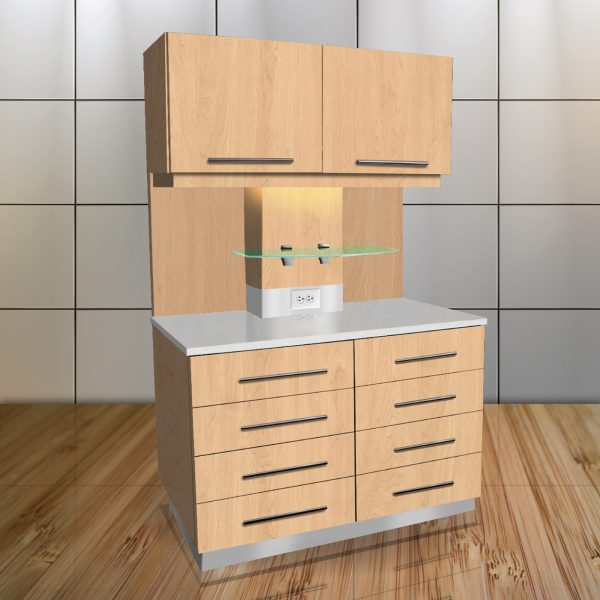 Signature 12 O Clock with backsplash - Kensington Maple