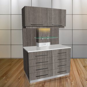 Signature 12 O Clock with backsplash - Portico Teak